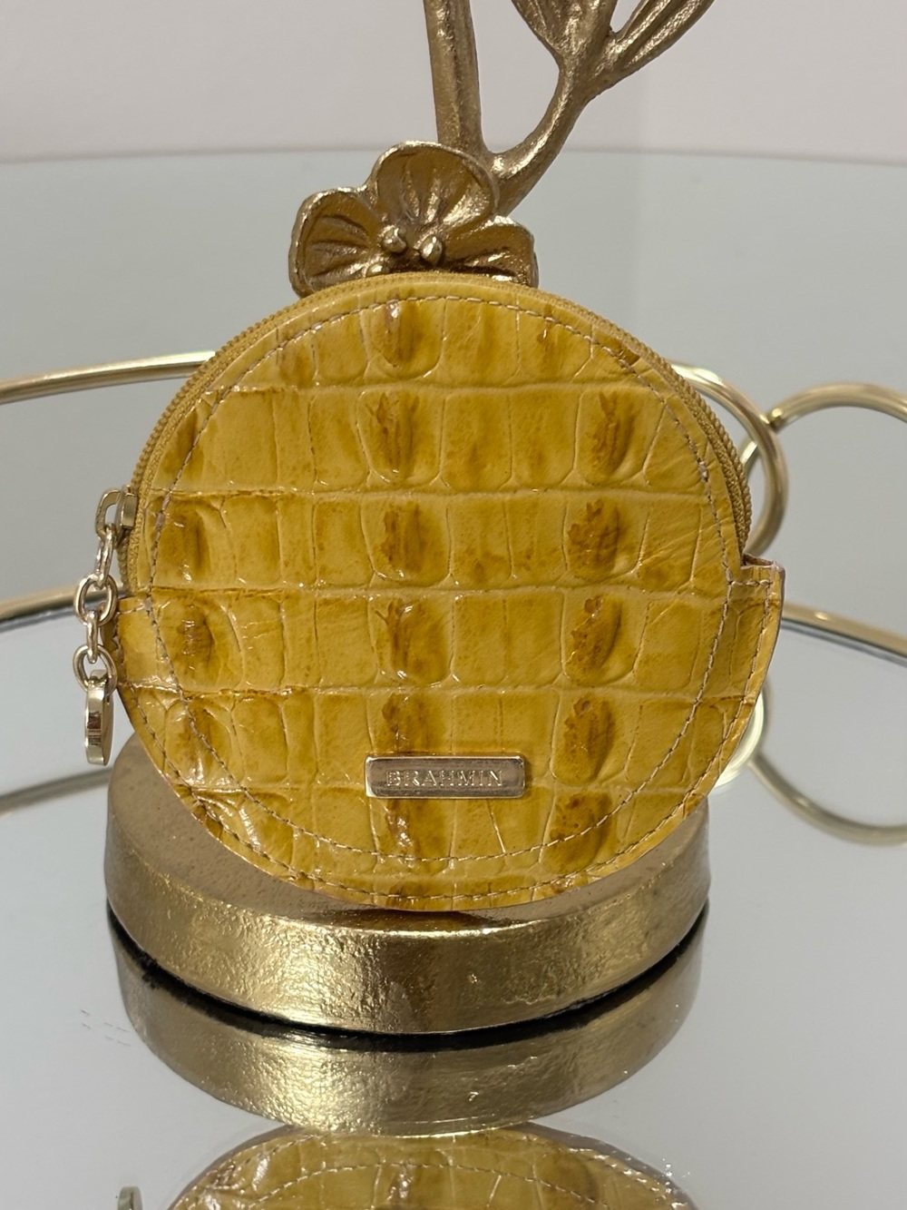 Brahmin Britt Coin Pouch Golden Rod Ombre Melbourne Leather